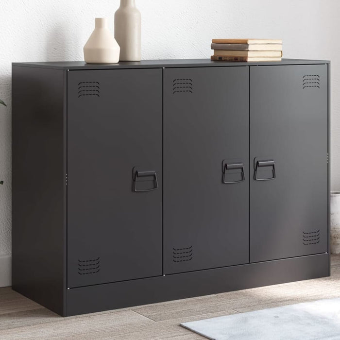 Sideboard Black 99x39x73 Cm Steel Naoixo