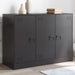 Sideboard Black 99x39x73 Cm Steel Naoixo