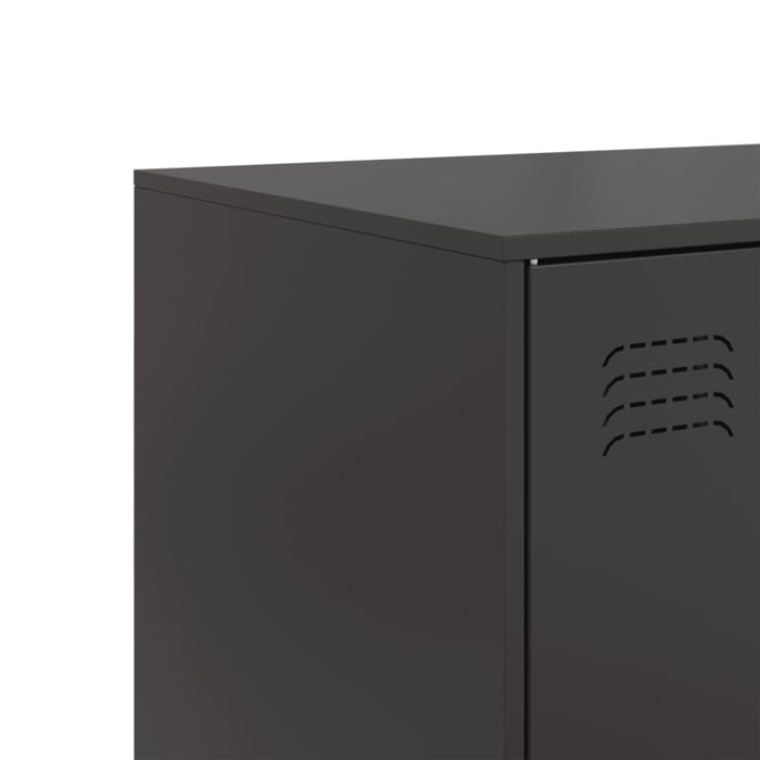 Sideboard Black 99x39x73 Cm Steel Naoixo