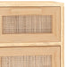 Sideboard Brown 60x30x75 Cm Solid Wood Pine and Natural