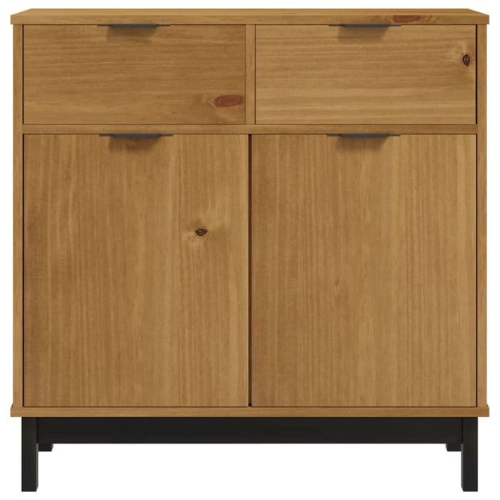 Sideboard Flam 80x40x80 Cm Solid Wood Pine Tpinxi