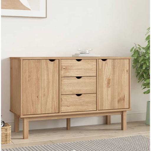 Sideboard Otta 113.5x43x73 Cm Solid Wood Pine Tanpko