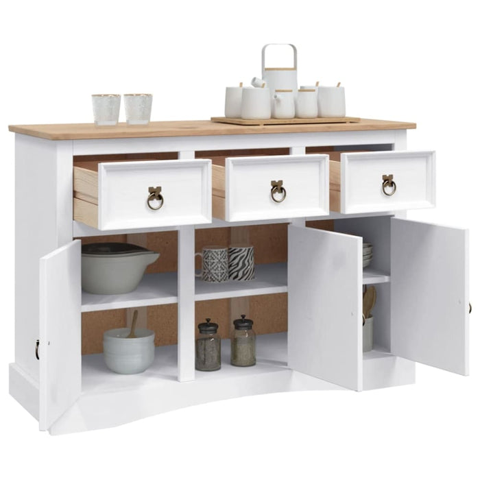Sideboard Solid Mexican Pinewood Corona Range White
