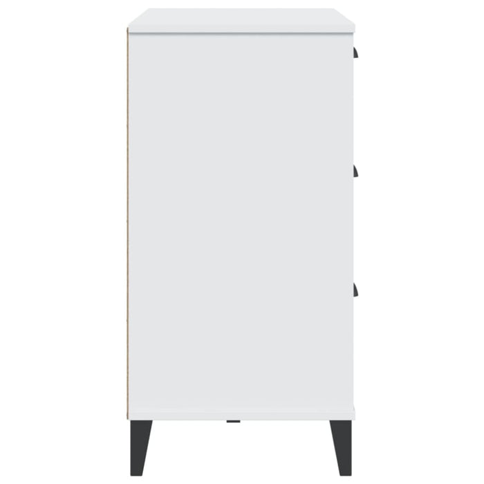 Sideboard Viken White 80x40x80 Cm Solid Wood Pine Tiaktn