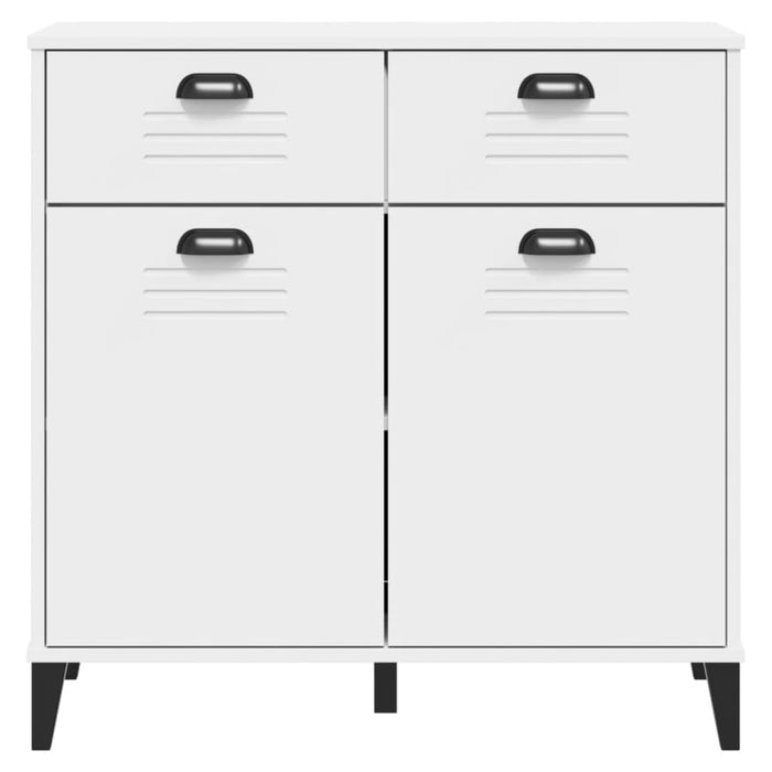 Sideboard Viken White 80x40x80 Cm Solid Wood Pine Tiaktp