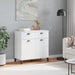 Sideboard Viken White 80x40x80 Cm Solid Wood Pine Tiaktp