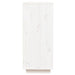 Sideboard White 110.5x35x80 Cm Solid Wood Pine Noatpp