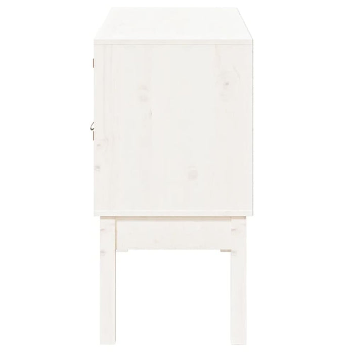 Sideboard White 110x40x78 Cm Solid Wood Pine Nxtpxp