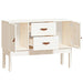 Sideboard White 110x40x78 Cm Solid Wood Pine Nxtpxp