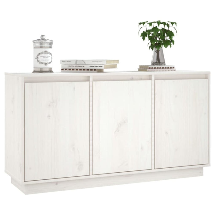 Sideboard White 111x34x60 Cm Solid Wood Pine Notnob