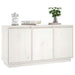 Sideboard White 111x34x60 Cm Solid Wood Pine Notnob