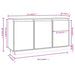 Sideboard White 111x34x60 Cm Solid Wood Pine Notnob