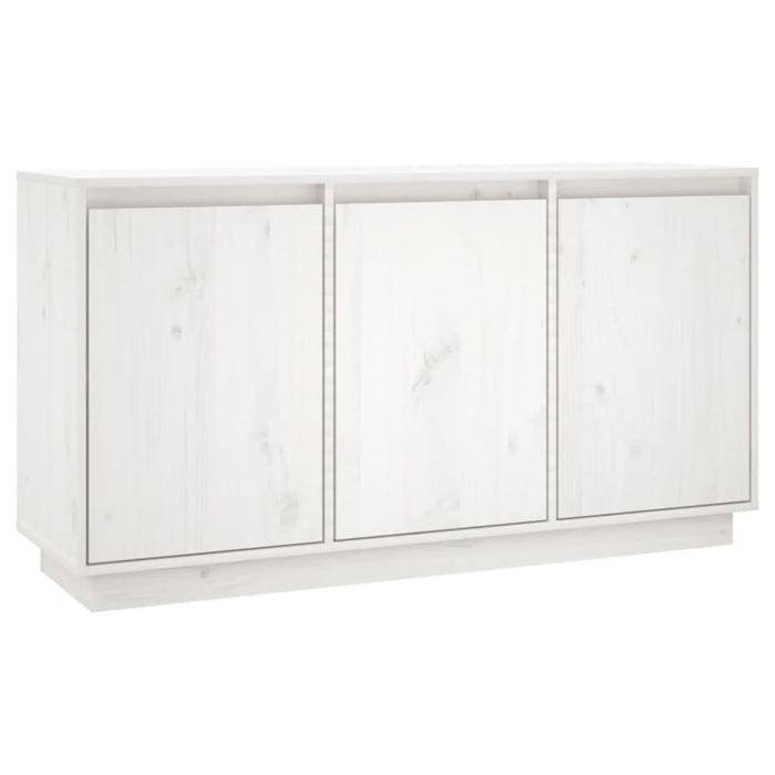 Sideboard White 111x34x60 Cm Solid Wood Pine Notnob