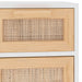Sideboard White 60x30x75 Cm Solid Wood Pine and Natural