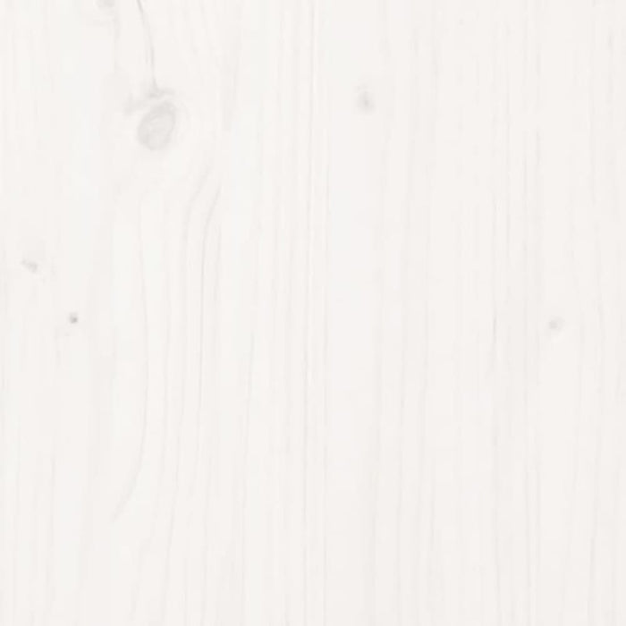 Sideboard White 70x35x80 Cm Solid Wood Pine Notilp