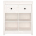 Sideboard White 70x35x80 Cm Solid Wood Pine Notilp
