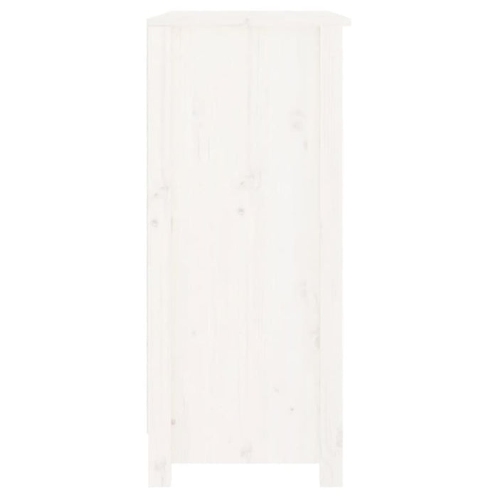 Sideboard White 70x35x80 Cm Solid Wood Pine Notipb
