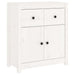 Sideboard White 70x35x80 Cm Solid Wood Pine Notipb