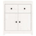 Sideboard White 70x35x80 Cm Solid Wood Pine Notipb