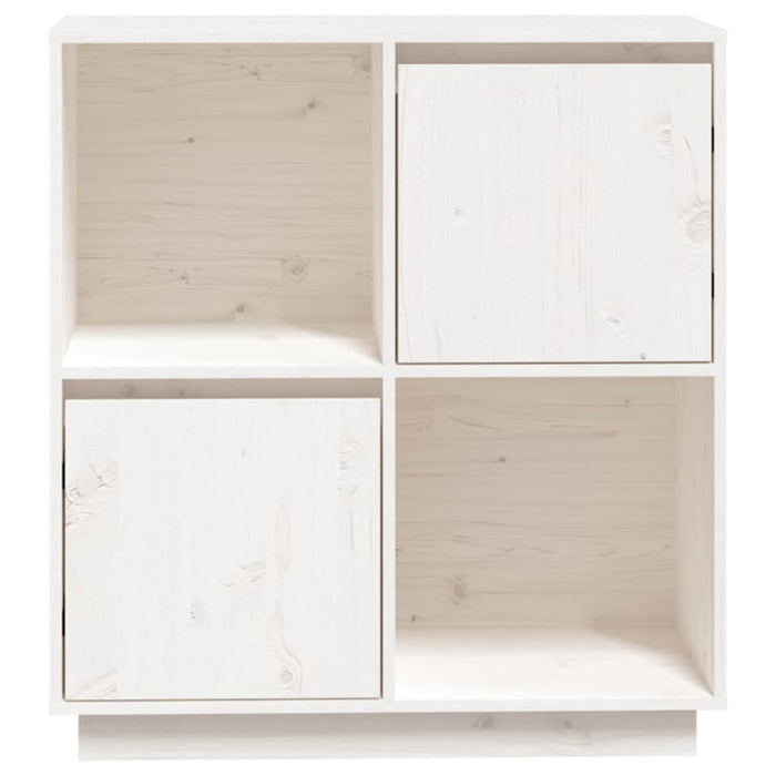 Sideboard White 74x35x80 Cm Solid Wood Pine Noatpb