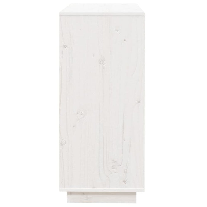 Sideboard White 74x35x80 Cm Solid Wood Pine Noatpb