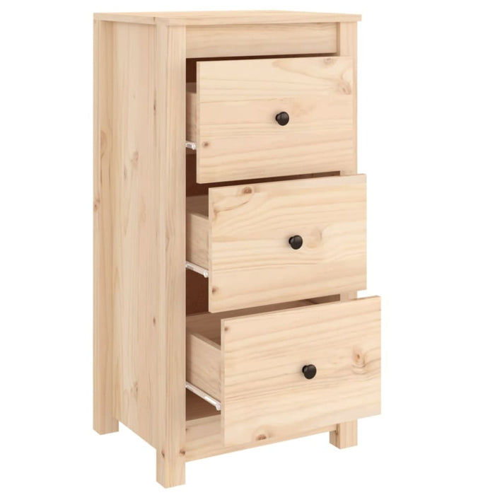 Sideboards 2 Pcs 40x35x80 Cm Solid Wood Pine Notiab