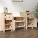 Sideboards 2 Pcs 40x35x80 Cm Solid Wood Pine Notipp