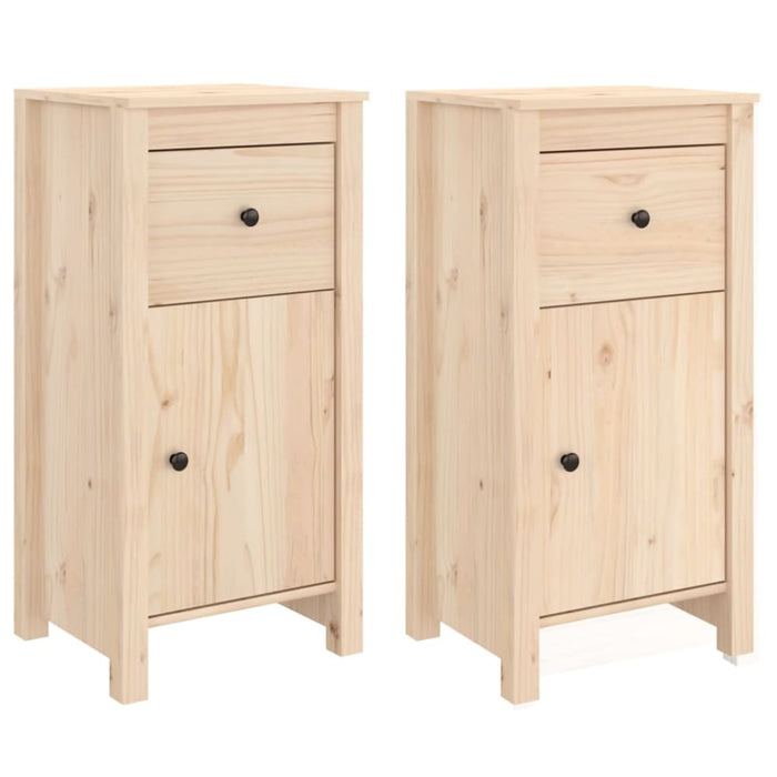 Sideboards 2 Pcs 40x35x80 Cm Solid Wood Pine Notipp