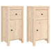 Sideboards 2 Pcs 40x35x80 Cm Solid Wood Pine Notipp