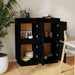 Sideboards 2 Pcs Black 31.5x34x75 Cm Solid Wood Pine Nottnk