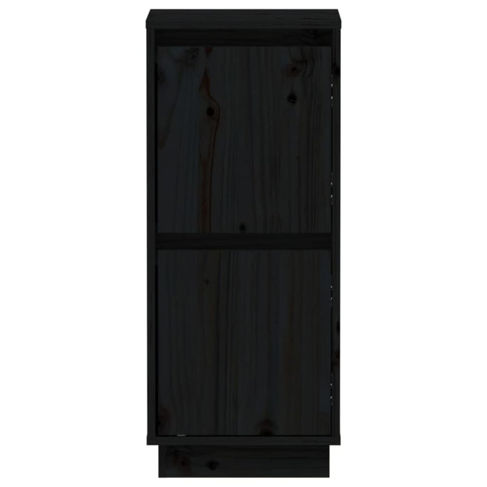 Sideboards 2 Pcs Black 31.5x34x75 Cm Solid Wood Pine Nottnk