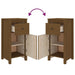 Sideboards 2 Pcs Honey Brown 40x35x80 Cm Solid Wood Pine