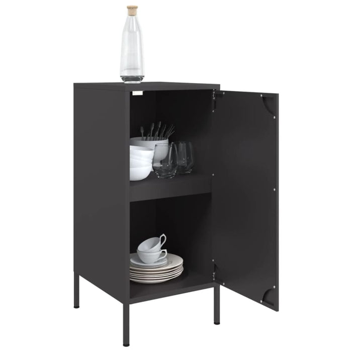 Sideboards 2 Pcs Black 36x39x79 Cm Cold-rolled Steel Natbot