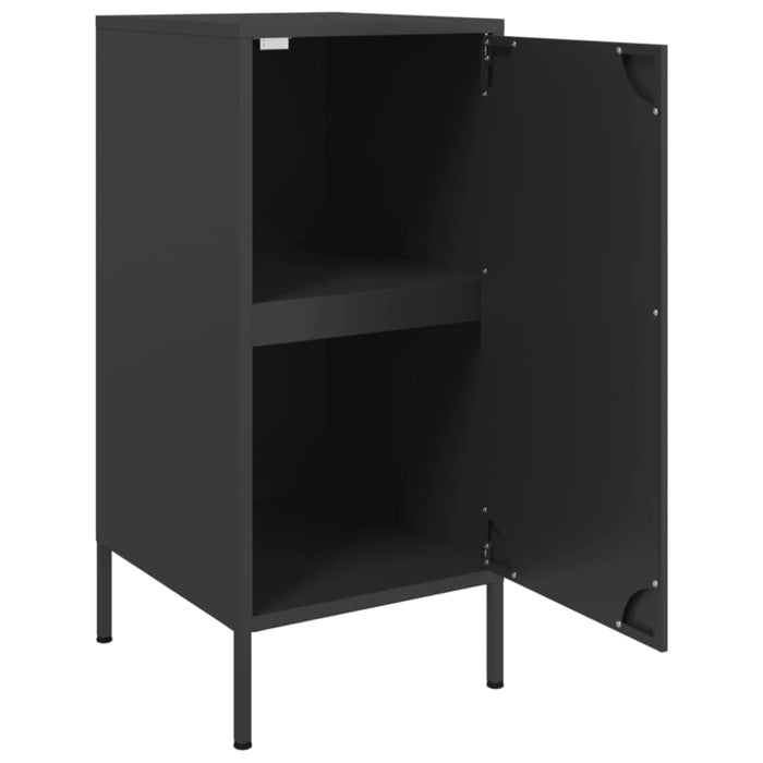 Sideboards 2 Pcs Black 36x39x79 Cm Cold-rolled Steel Natbot