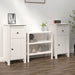 Sideboards 2 Pcs White 40x35x80 Cm Solid Wood Pine Notipi