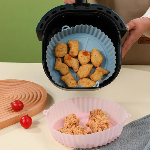 Silicone Air Fryer Oven Baking Tray Pizza Chicken And More