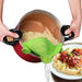 Silicone Anti Spill Pan Pot Strainer For Pasta Fruit
