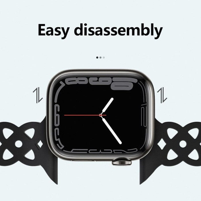 Silicone Designer Bracelet Strap for Apple Watch