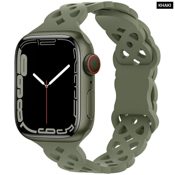 Silicone Designer Bracelet Strap for Apple Watch