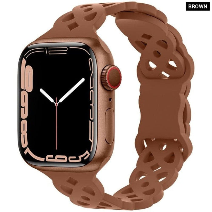 Silicone Designer Bracelet Strap for Apple Watch