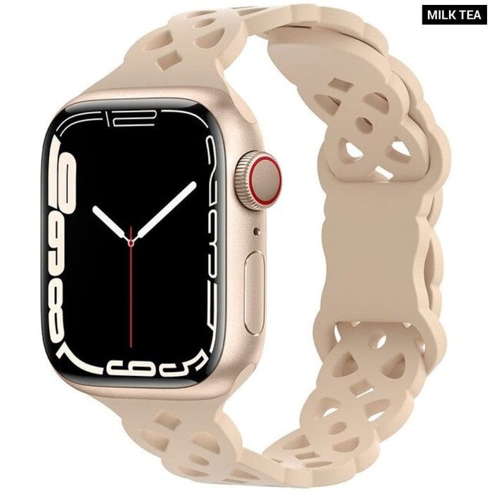 Silicone Designer Bracelet Strap for Apple Watch