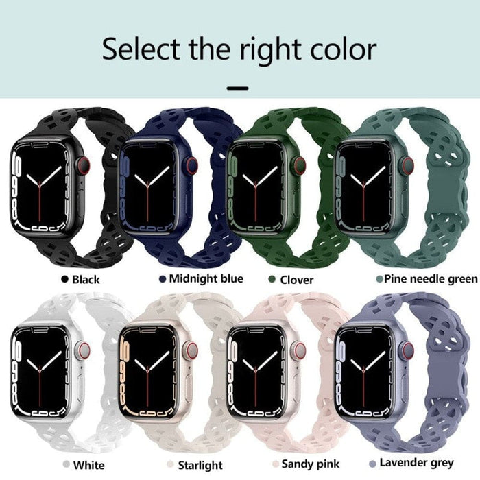 Silicone Designer Bracelet Strap for Apple Watch