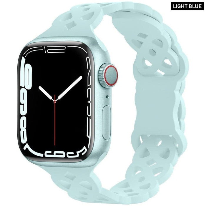 Silicone Designer Bracelet Strap for Apple Watch
