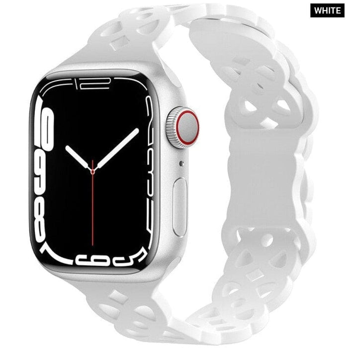 Silicone Designer Bracelet Strap for Apple Watch