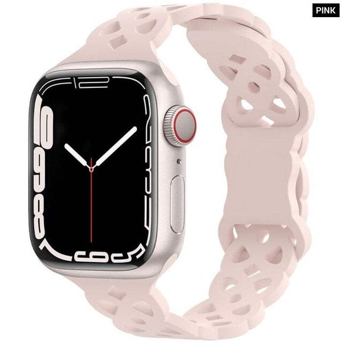 Silicone Designer Bracelet Strap for Apple Watch