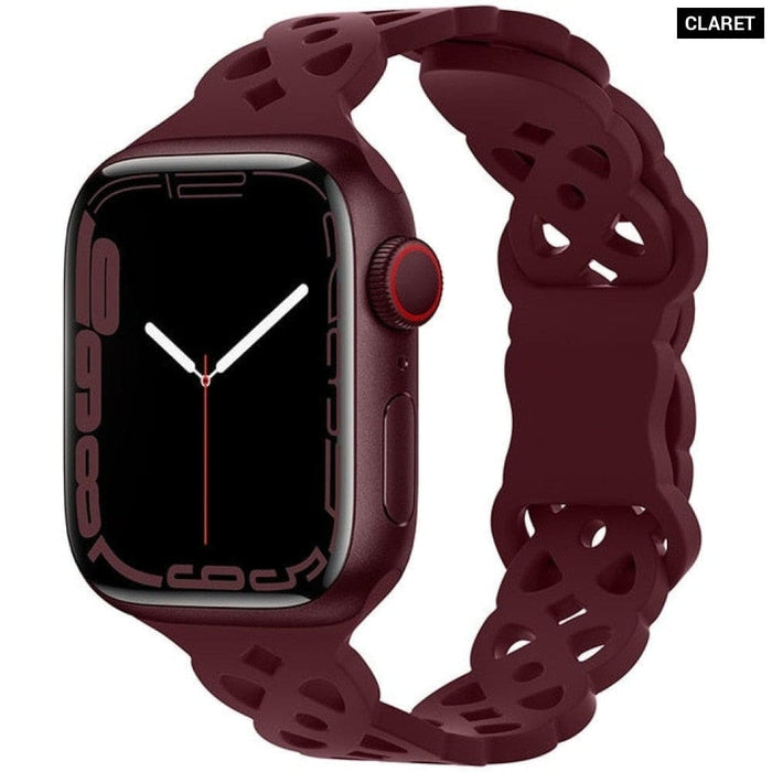 Silicone Designer Bracelet Strap for Apple Watch
