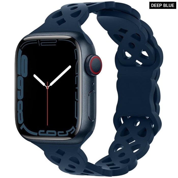 Silicone Designer Bracelet Strap for Apple Watch