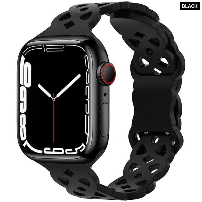 Silicone Designer Bracelet Strap for Apple Watch