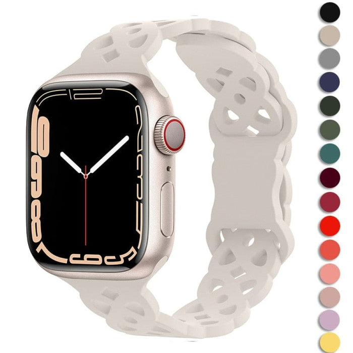Silicone Designer Bracelet Strap for Apple Watch