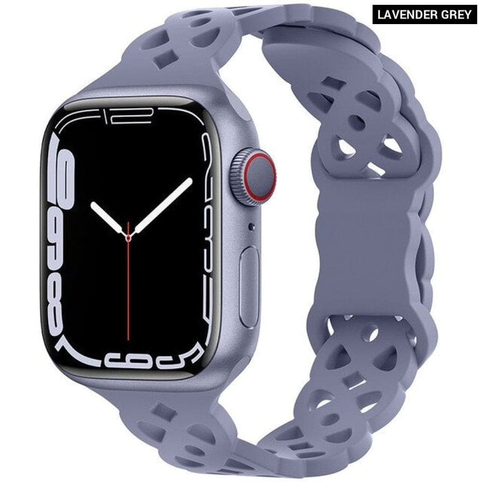 Silicone Designer Bracelet Strap for Apple Watch